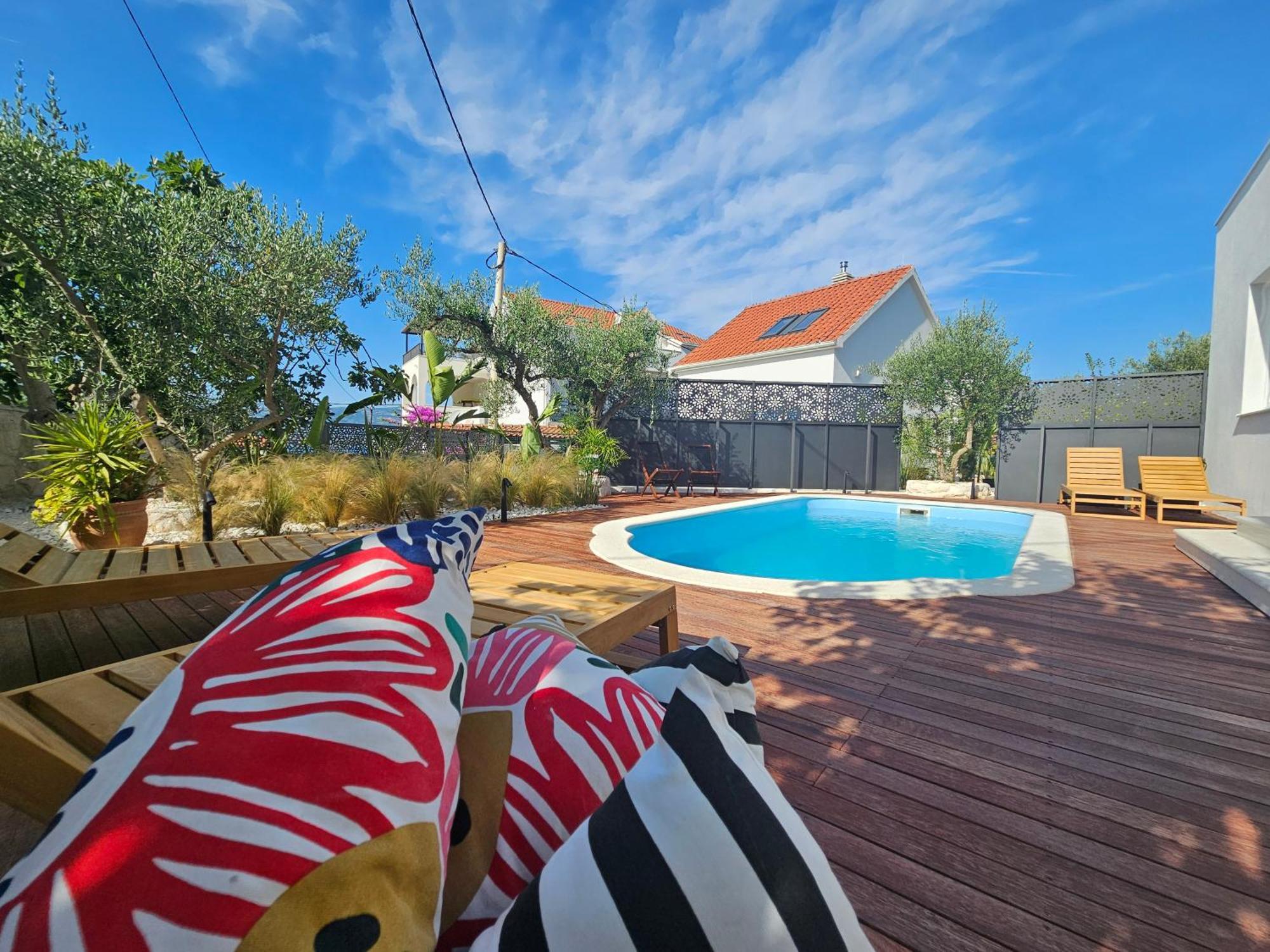 The Three Flowers Pool House Trogir Exteriér fotografie